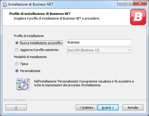 Profilo di installazione