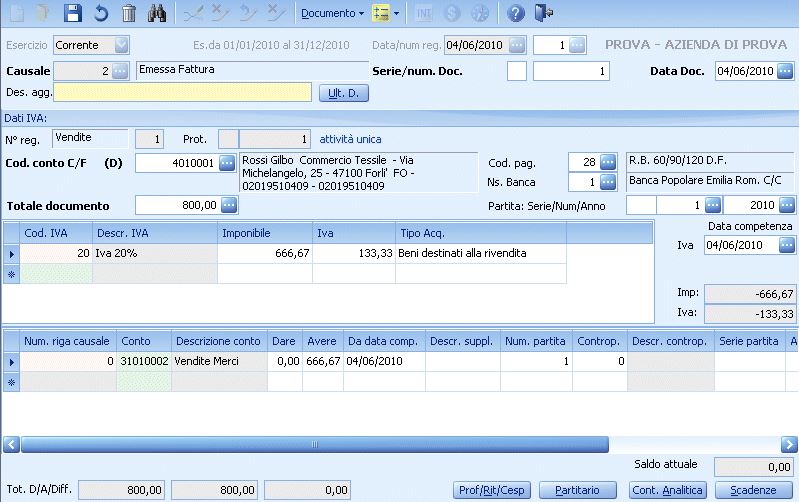 REGISTRO CORRISPETTIVI IVA PRIMA NOTA 25 + 25 moduli