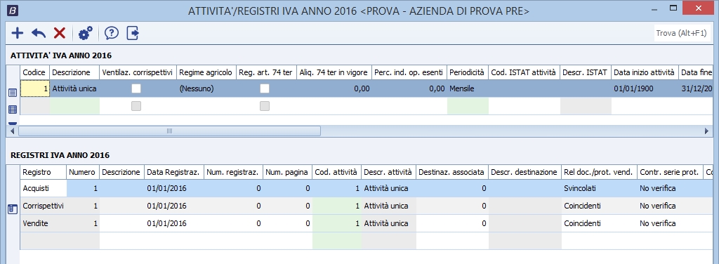 Registro Corrispettivi 12 mesi caselle piccole - Punto Ufficio Web